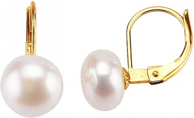 KLiNGEL Oorbellen met cultivé zoetwaterparels met cultivé zoetwaterparels Goudkleur
