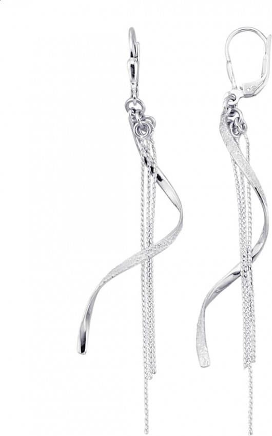 KLiNGEL Oorbellen van echt zilver Zilverkleur