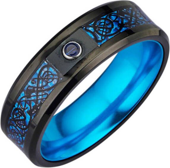 KLiNGEL Vriendschapsring van wolfraam Multicolor