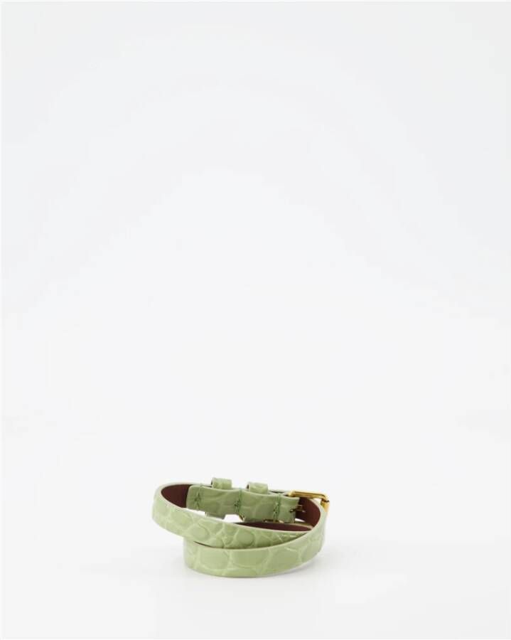 alexander mcqueen Skull Bracelet Grootte U, Presta Kleur Green , Groen, Dames