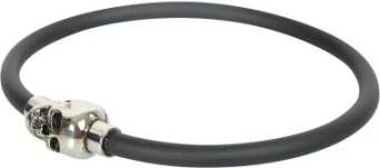 alexander mcqueen Skull fasterende details armband , Zwart, Heren