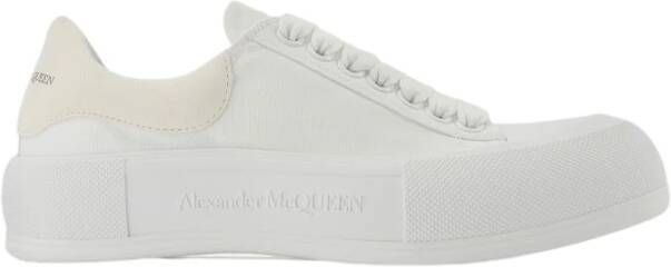 alexander mcqueen Oversized Sneakers in White Leather , Wit, Dames