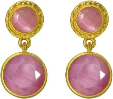 Dinari Jewels Bubble oorbellen , Roze, Dames
