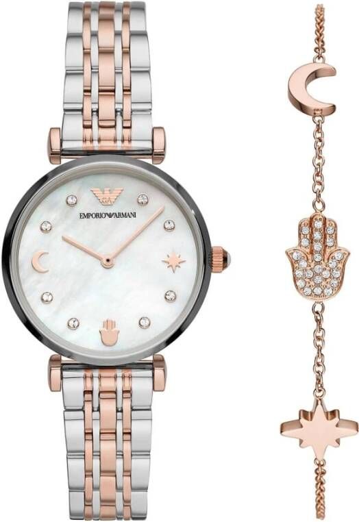 Emporio Armani Horloges Beige Dames