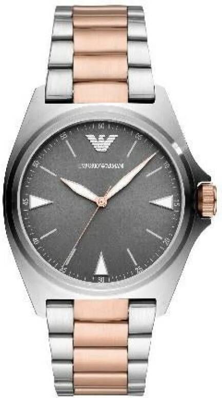 Emporio Armani Casual roestvrijstalen horloge , Grijs, Heren