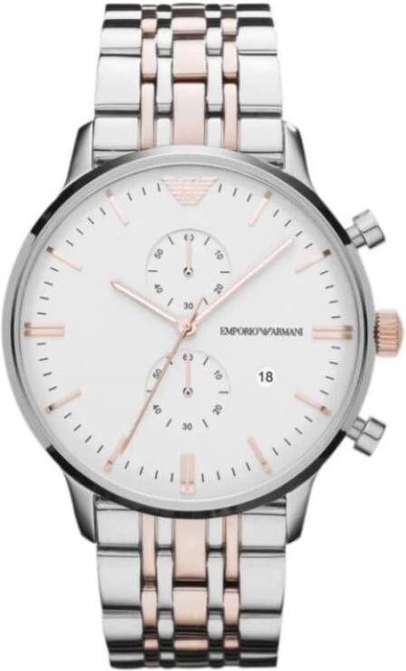 Emporio Armani Horloges Wit Heren