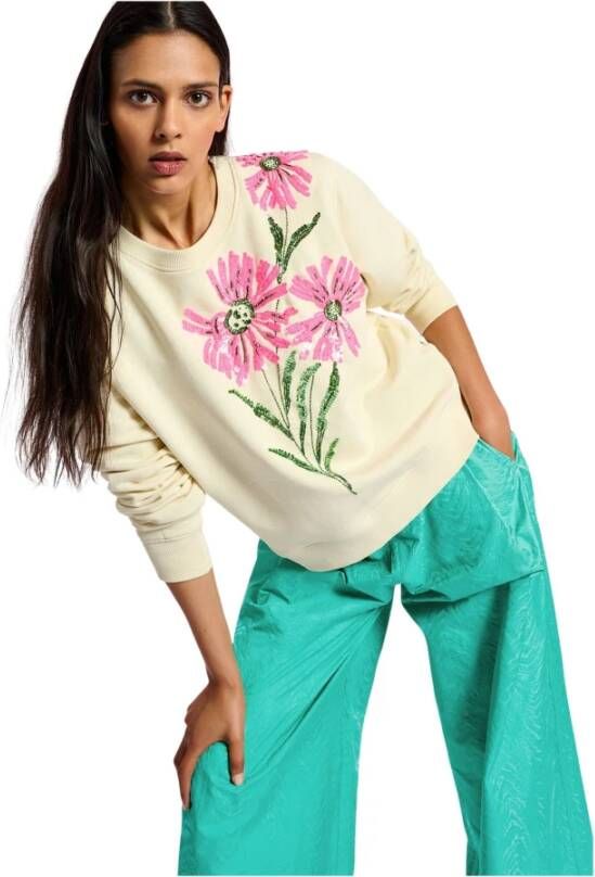 Essentiel Antwerp Hoodies & Sweatvesten Beige Dames