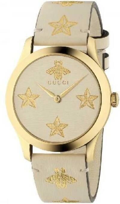 Gucci Horloges Beige Dames