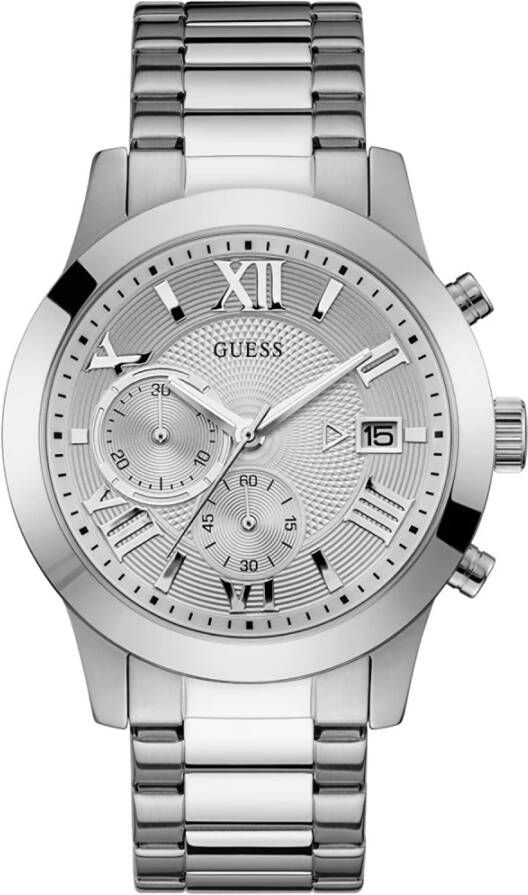 Guess Horloges Watch Atlas W0668G7 Zilverkleurig
