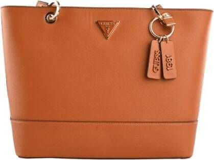 Guess Noelle Elite Tote Cognac Schoudertassen
