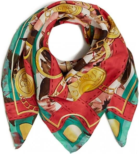 Guess Alby Foulard Natuur 4G Logo