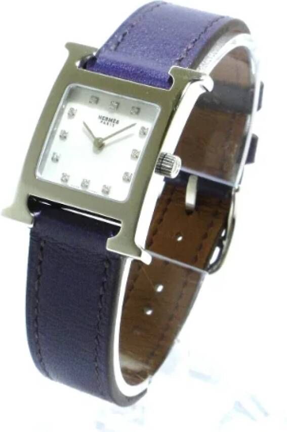 Hermès Vintage Vintage horloges Paars Dames