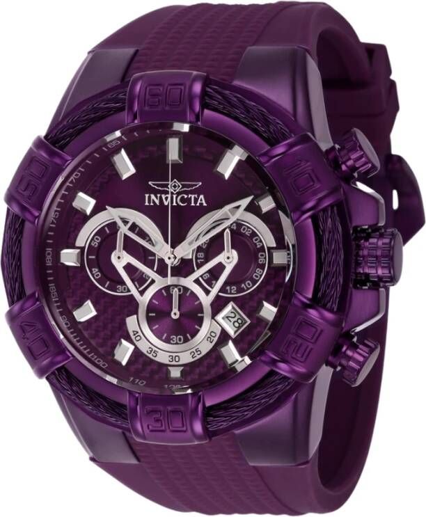 Invicta Watches Bolt 40663 Quartz Herenhorloge 52mm , Paars, Heren