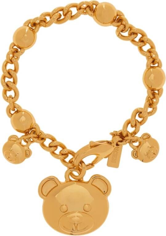 Moschino Teddy bear bracelet , Geel, Dames