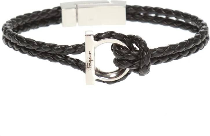 Salvatore Ferragamo ‘Gancini’ braided bracelet