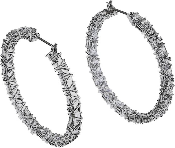 Swarovski Oorbellen Grijs Dames