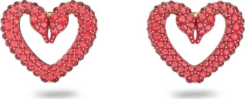 Swarovski Oorbellen Rood Dames