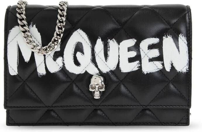 alexander mcqueen Kleine schedelzak , Zwart, Dames