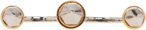 alexander mcqueen Dubbele ring , Grijs, Dames
