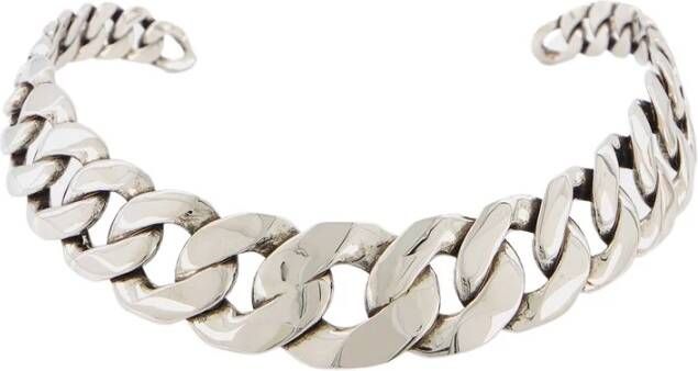 alexander mcqueen Kettingchoker ketting in zilver , Grijs, Dames