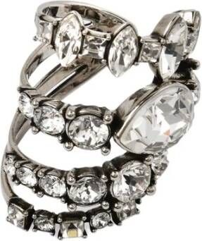 alexander mcqueen Korte Jood gestapelde ring in Silver BR , Grijs, Dames