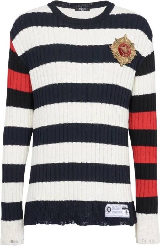 Balmain Gilets Blauw Heren