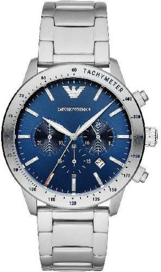Emporio Armani Elegant horloge , Blauw, Heren