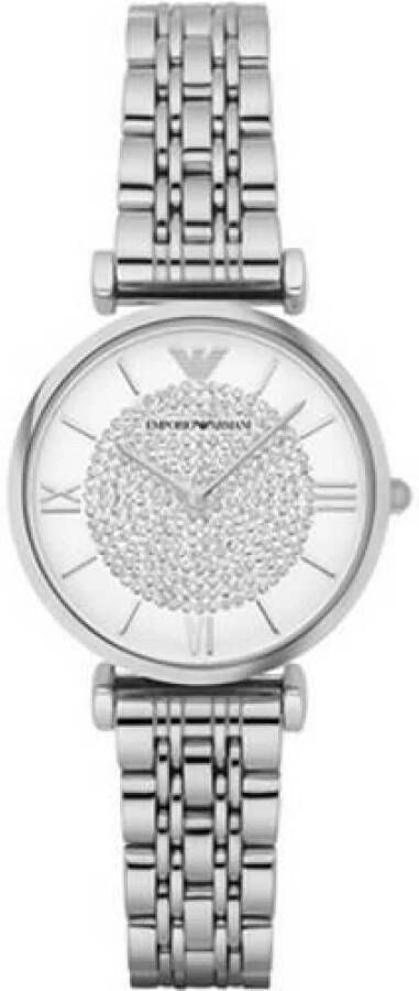 Emporio Armani Mode roestvrijstalen horloge , Grijs, Dames
