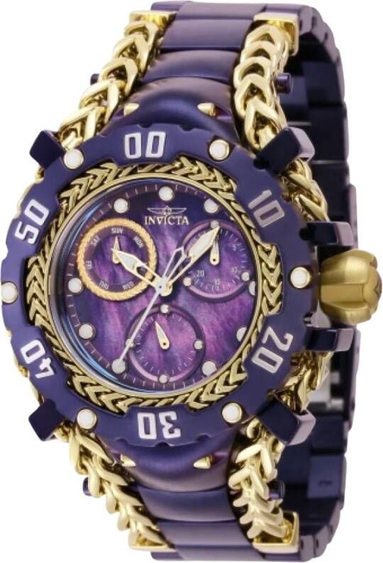 Invicta Watches Gladiator 41427 kwarts Horlogs 43 mm , Paars, Unisex