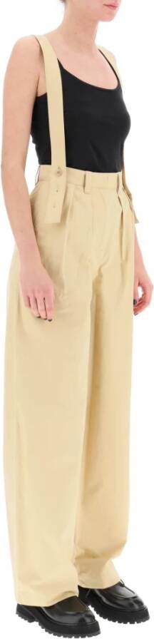 Kenzo Wijde Broeken Beige Dames