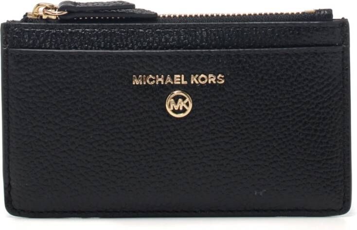 Michael Kors Pasjes portemonnees Jet Set Charm Small Slim Card Case Zwart