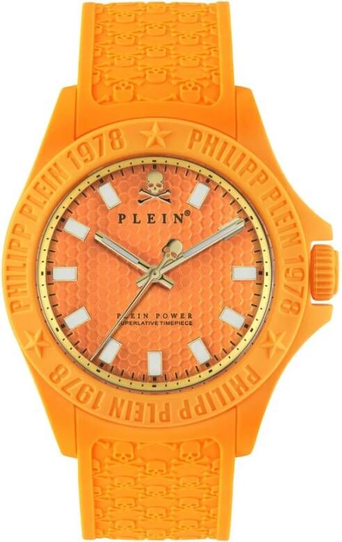 Philipp Plein Horloges Oranje Heren