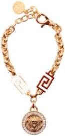 Versace Kristal de Griekse medusa armband , Geel, Dames