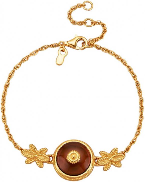 KLiNGEL Armband met barnsteen Bruin