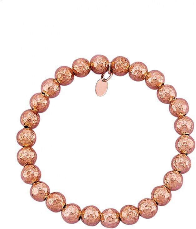 KLiNGEL Armband van rood verguld zilver Roze