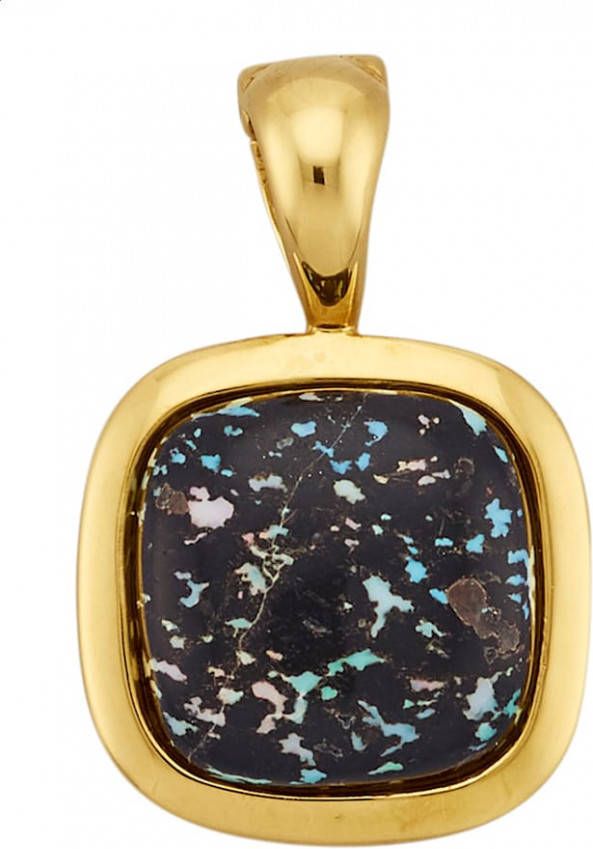 KLiNGEL Cliphanger met 1 zwarte luipaardopaal Goudkleur