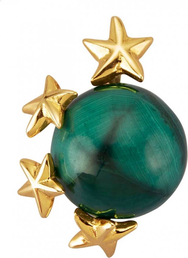 KLiNGEL Cliphanger met malachiet Goudkleur