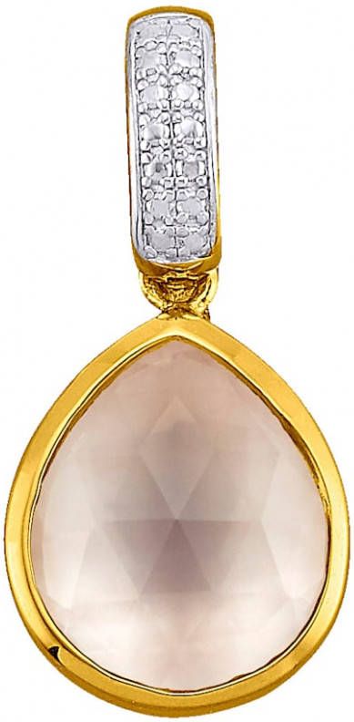 KLiNGEL Cliphanger met rozenkwarts Bicolor