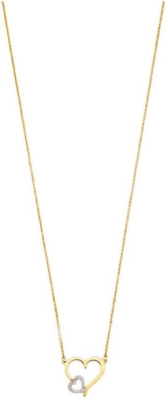 KLiNGEL Collier Hart 9 kt. Geelgoudkleur