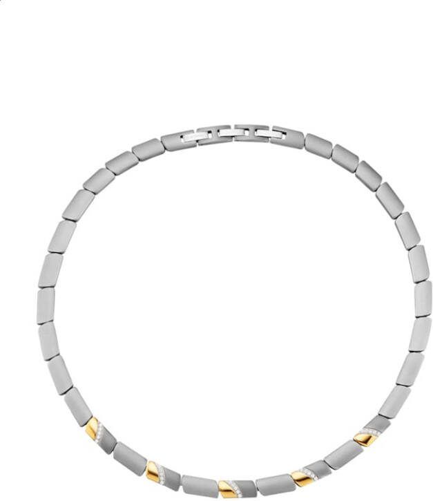 KLiNGEL Collier met synth. zirkonia's Grijs