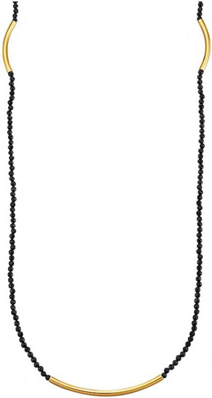 KLiNGEL Collier van echt zilver Zwart