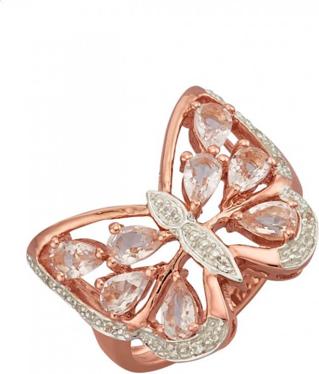 KLiNGEL Damesring met morganiet Bicolor