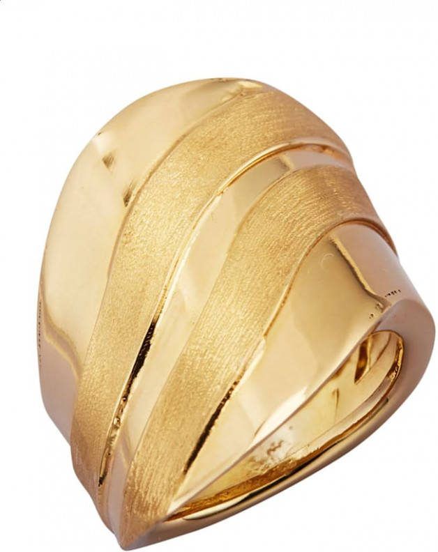 KLiNGEL Damesring van verguld zilver Geelgoudkleur