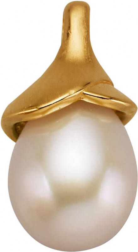 KLiNGEL Hanger met cultivé zoetwaterparel Wit