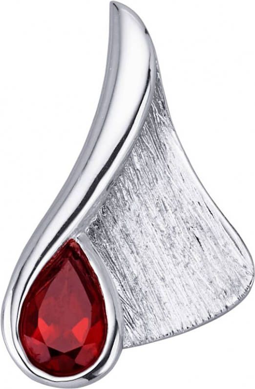 KLiNGEL Hanger met granaat, van echt zilver Zilverkleur