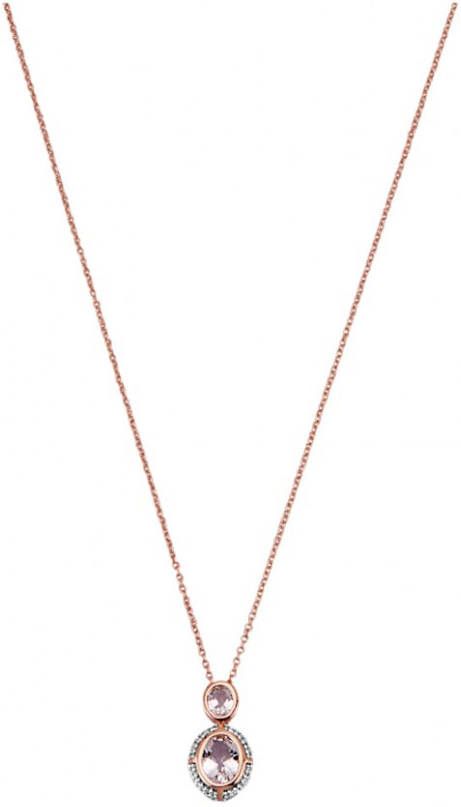 KLiNGEL Hanger met ketting met morganiet Roze