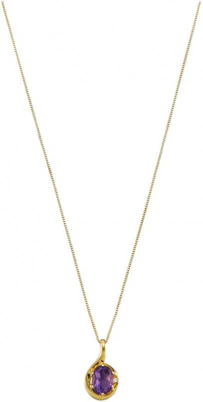 KLiNGEL Hanger met ketting Paars