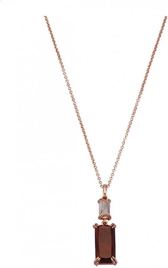 KLiNGEL Hanger met ketting van roodverguld zilver Roodgoudkleur