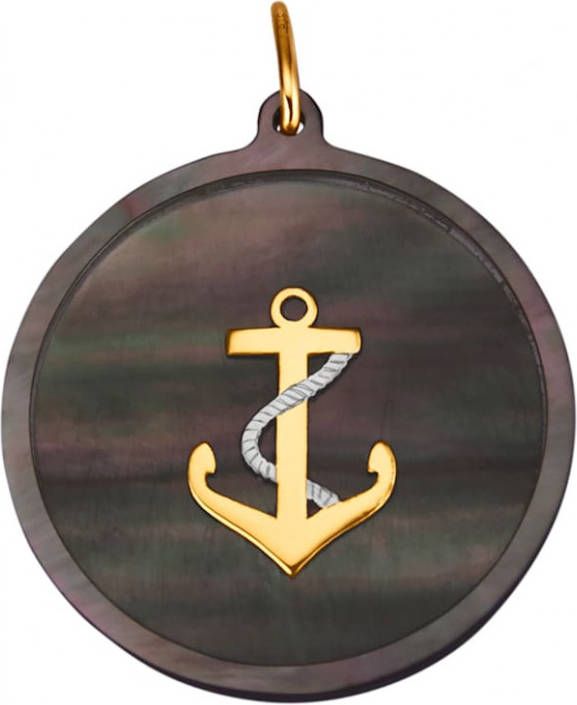 KLiNGEL Hanger met parelmoer Zwart