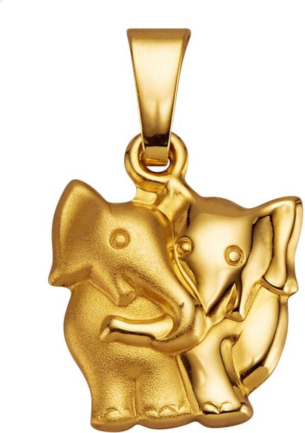 KLiNGEL Hanger Olifant 8 kt. Geelgoudkleur